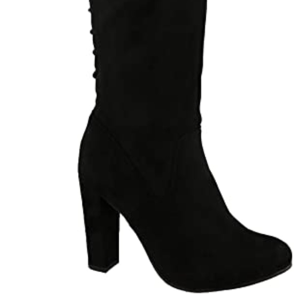 Top moda black suede over knee boots - Picture 9 of 9